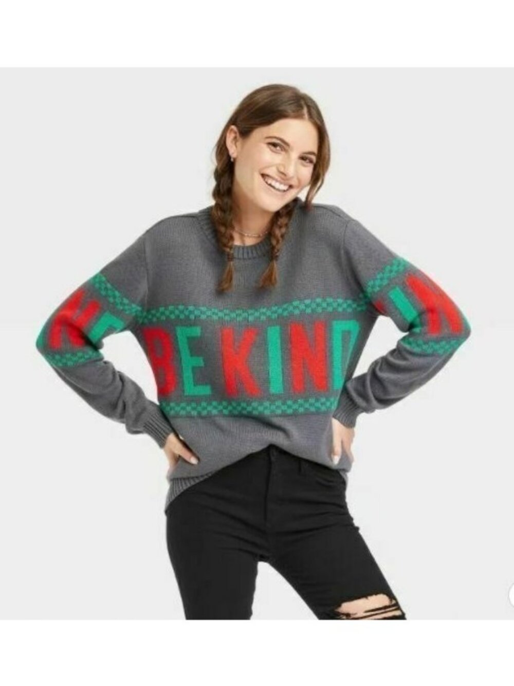IML Women Long sleeve Pullover Knit Sweater Size M